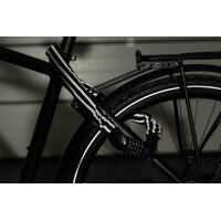 FISCHER Ketten-Fahrradschloss Reflex Zahlen, Länge:...