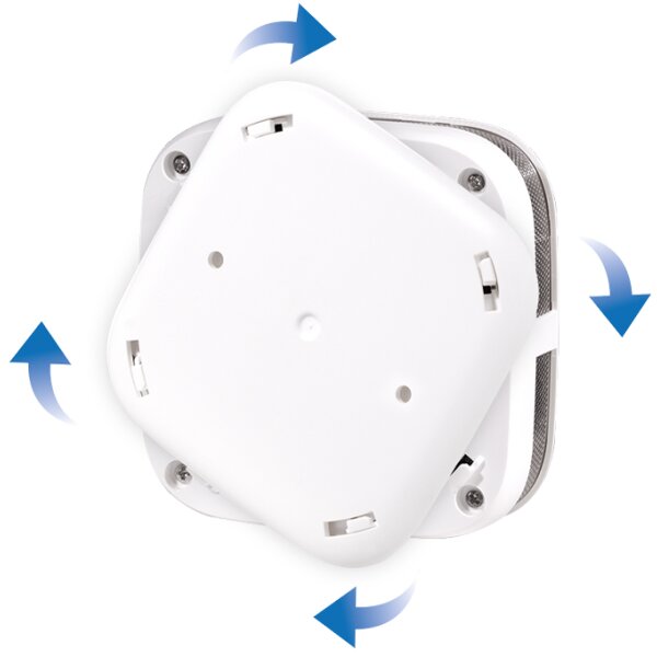 LogiLink Détecteur de fumée Longlife, pile au lithium, blanc