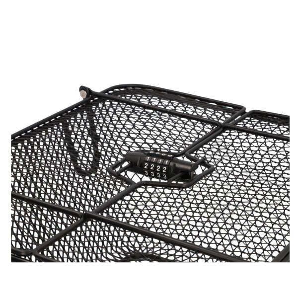 FISCHER Panier pour porte-bagages de vélo PLUS Safe, noir