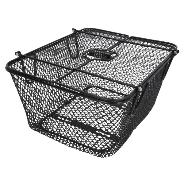 FISCHER Panier pour porte-bagages de vélo PLUS Safe, noir