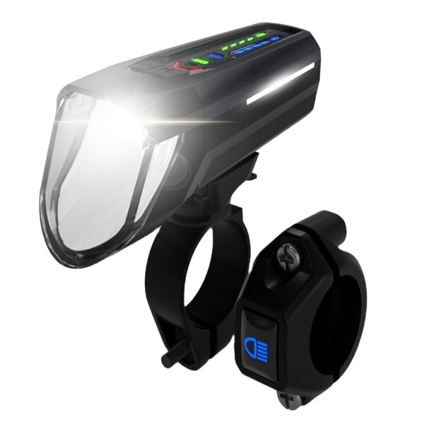 FISCHER Feu avant LED pour vélo, avec pleins phares, 100 lux