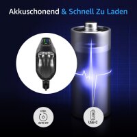 FISCHER Fahrrad-LED-Frontleuchte mit Fernlicht, 100 Lux