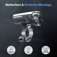 FISCHER Feu avant LED pour vélo, avec pleins phares, 100 lux