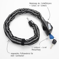 FISCHER Chaîne antivol pour vélo Reflex,...