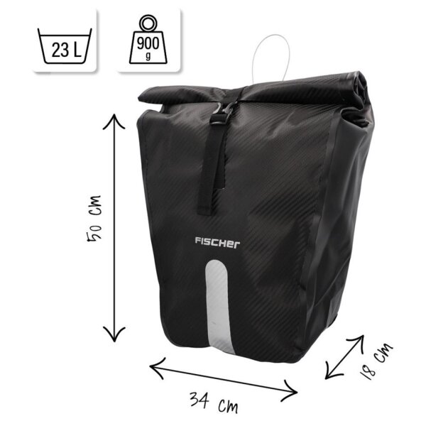 FISCHER Sacoche pour vélo PLUS Emendo