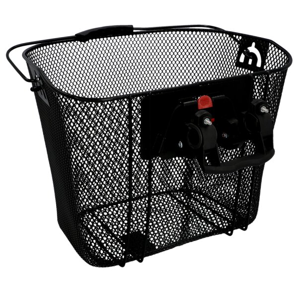 FISCHER Panier pour guidon de vélo, fixation rapide, noir