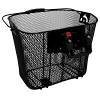 FISCHER Fahrrad-Lenkerkorb mit Schnellbefestigung, schwarz