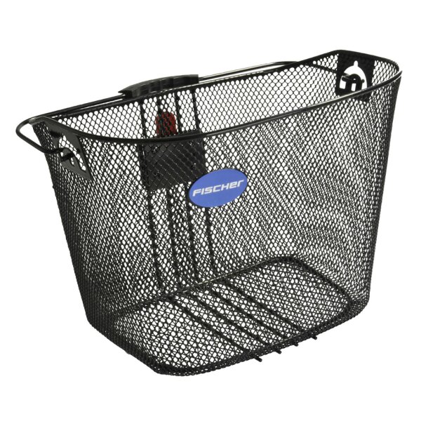 FISCHER Panier pour guidon de vélo, fixation rapide, noir