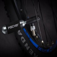 FISCHER Pompe à air pour vélo et cartouche CO2