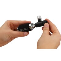 FISCHER Pompe à air pour vélo et cartouche CO2