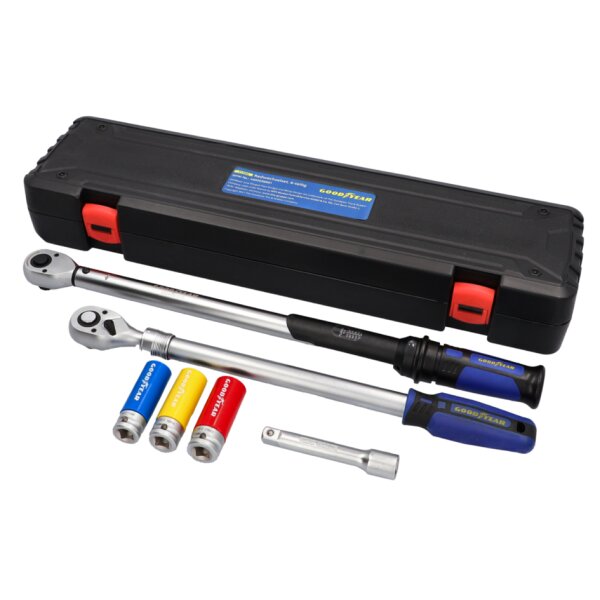 GOODYEAR Kit de changement de roue de voiture, 6 pièces