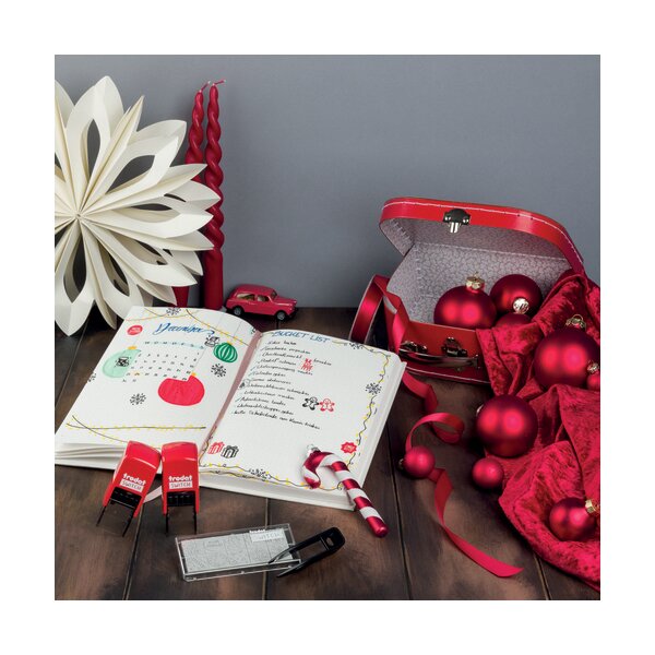 trodat Kit tampon à motif Switch - Noel