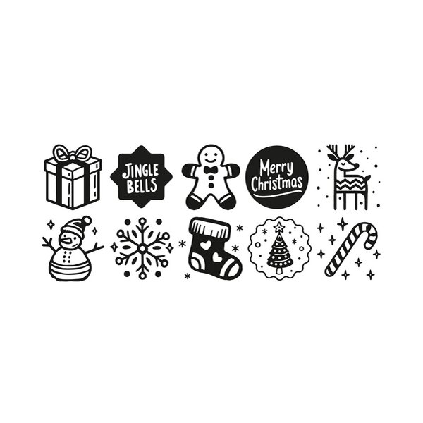 trodat Kit tampon à motif Switch - Noel