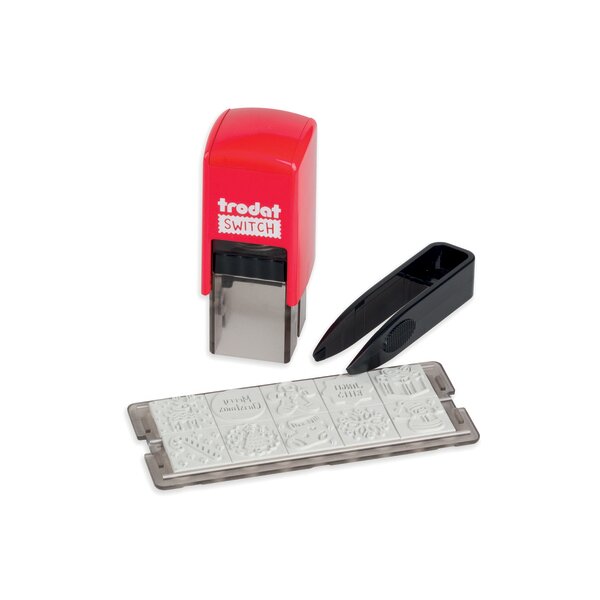 trodat Kit tampon à motif Switch - Noel