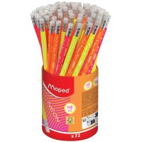 Maped Crayon à papier NEON, avec gomme,...