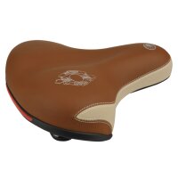 FISCHER Touren-Fahrradsattel Elastomer, cappuccino