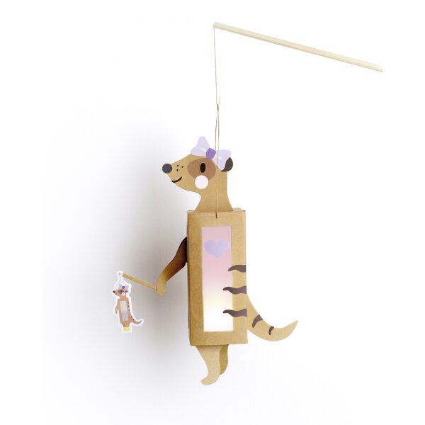 folia Laternen-Bastelset AUTUMN FRIENDS, natur