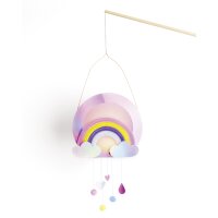 folia Laternen-Bastelset SWEET RAINBOW, irisierend-pink