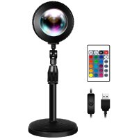 LogiLink Sunset-Projektionslampe mit Fernbedienung, schwarz