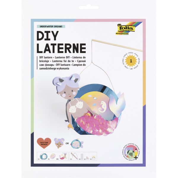 folia Kit de lanterne UNDERWATER DREAMS, bleu métallisé