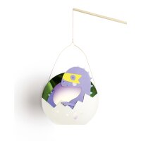 folia Laternen-Bastelset SUPER DINOS, metallic-grün