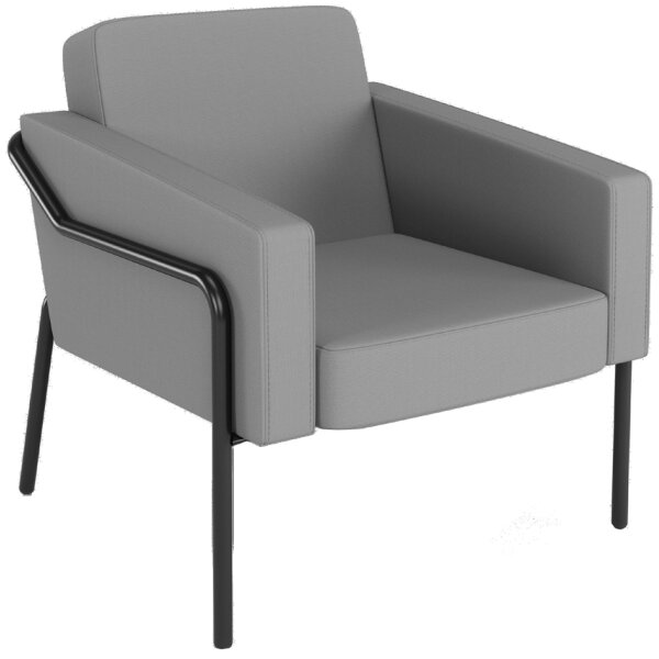 PAPERFLOW Fauteuil visiteur dextérieur MEDSO KLASSIK L bleu