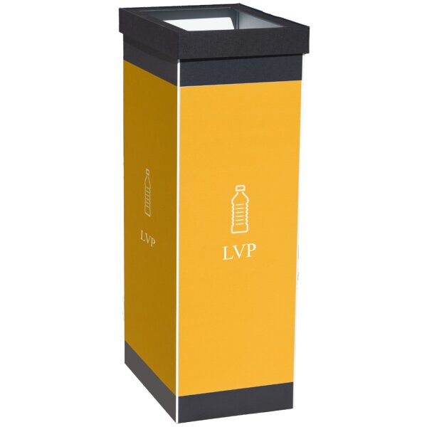 PAPERFLOW Wertstoffsammelbox für Leichtverpackungen, weiss