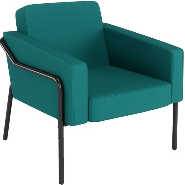 PAPERFLOW Fauteuil visiteur dextérieur MEDSO KLASSIK L gris