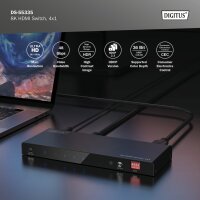 DIGITUS Commutateur HDMI 8K, 4x1, noir