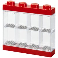 LEGO Minifiguren-Schaukasten DISPLAY CASE 8, rot