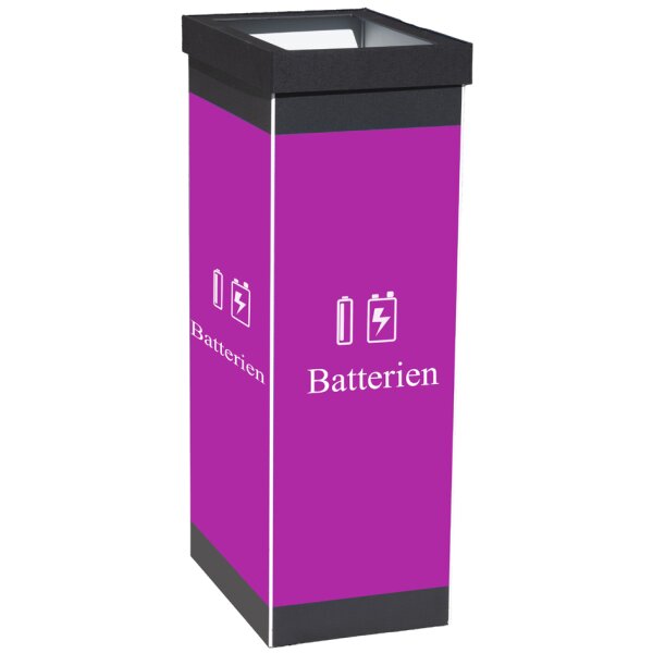 PAPERFLOW Wertstoffsammelbox f&uuml;r Leichtverpackungen, schwarz