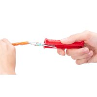 DIGITUS Abisolierwerkzeug für Datenkabel, rot