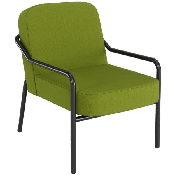 PAPERFLOW Fauteuil visiteur dextérieur MEDSO RUND M, bleu