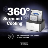 DIGITUS Station daccueil USB 3.0 Duale SATA HDD 2,5/3,5