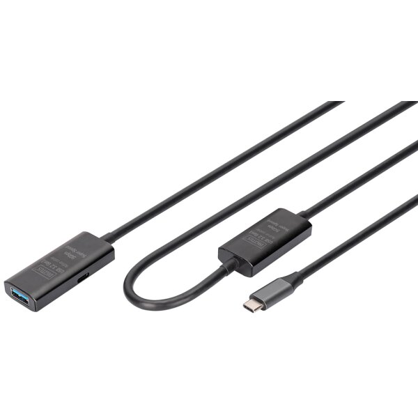 DIGITUS C&acirc;ble de rallonge actif USB 3.2 Gen1, 5 m