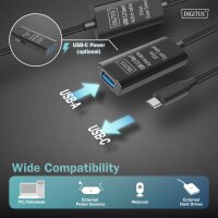 DIGITUS Câble de rallonge actif USB 3.2 Gen1, 5 m