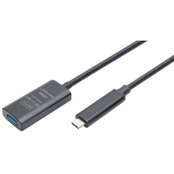 DIGITUS USB 3.2 Gen2 Aktives Verlängerungskabel, 5,0 m