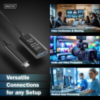 DIGITUS Câble de rallonge actif USB 3.2 Gen2, 5 m
