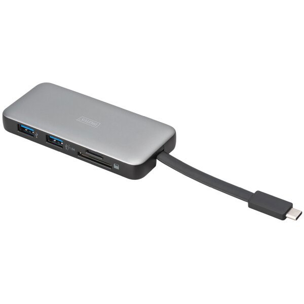 DIGITUS Station daccueil de voyage, USB-C, 7 ports