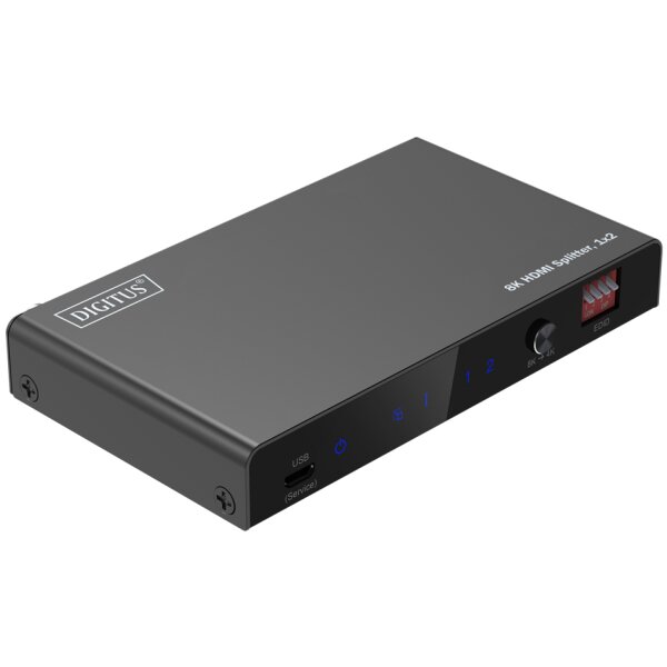 DIGITUS 8K HDMI Splitter, 1x2, schwarz