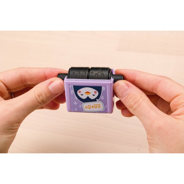 LITTLE DOTS Rallye calcul tampon rouleau 160ROLLSTEMP Plus calculer, Symboles