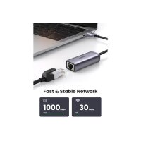 UGREEN Gigabit Ethernet Adapter 40322 USB-C