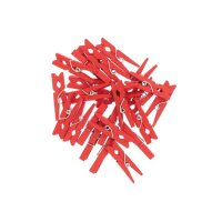 RICO DESIGN Deko-Clips 3cm 7040.31.18 rot 24 Stück