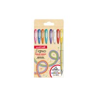 UNI-BALL Gelroller Signo Sparkling 1mm UM-120SP 8P 8 Farben
