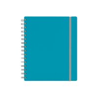 KOLMA Spiralheft Doppia A5 06.543.20 blau/grau, kariert...