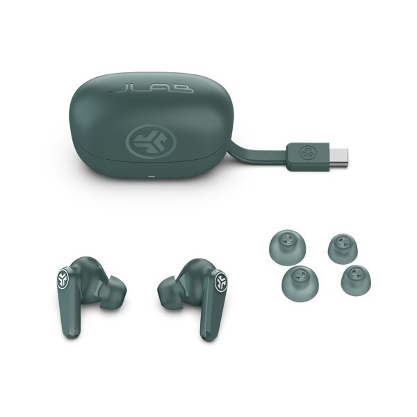 JLAB Go Pods ANC Earbuds IEUEBGOPODSRSGE124 True Wireless, Sage