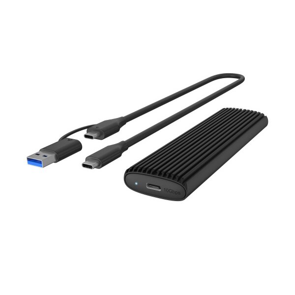 ICY BOX External Case M.2 NVMe &amp; SATA IB-1808MCT-CU31 USB-C 3.2 G2 blk