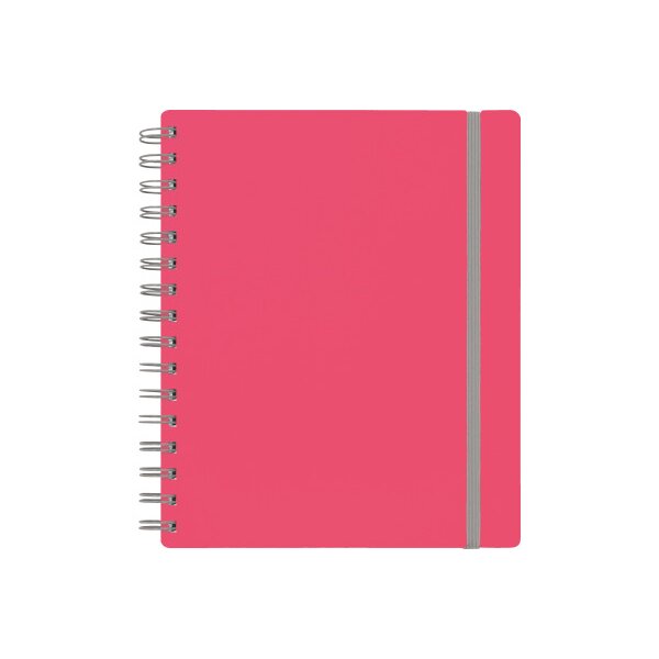 KOLMA Spiralbuch Doppia A5 06.542.20 pink, kariert 5mm 100 Blatt
