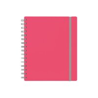 KOLMA Spiralheft Doppia A5 06.542.20 pink/grau, kariert...