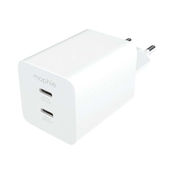 MOPHIE Essentials Power Adapter 409911854 Dual USB-C-50W, PD, White